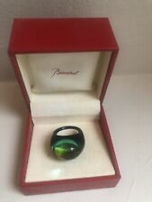 Baccarat green ring for sale  LONDON