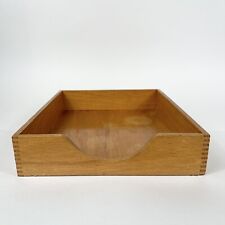 Bandeja de papel de mesa vintage de madeira cauda de pombo com fundo de feltro 12x10 sebes #1721 comprar usado  Enviando para Brazil