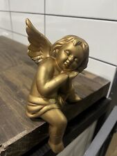 Gold cherub figure for sale  NOTTINGHAM