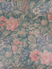 Usado, Papel de parede floral da fruta dos anos 80 verde rosa azul 27" LOTE DE 5 comprar usado  Enviando para Brazil