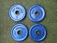 Weight plates 2kg for sale  WREXHAM