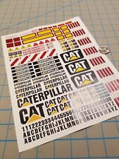 New Caterpillar Scale Construction Decals for 1:12/1:14/16 RC with Extras for sale  Shipping to South Africa