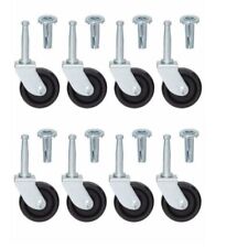 4x Furniture castors wheels (With Inserts)-For Divan Bed Sofa Settee Chair 40 mm for sale  Shipping to South Africa