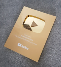 Youtube million gold for sale  Shipping to Ireland