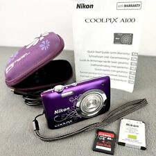 Nikon Coolpix A100 20MP Digital Camera - Purple - Charger, Battery, SD Card for sale  Shipping to South Africa