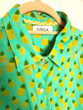 Luella Green Pineapple Blouse Lightweight Soft Cotton One Size for sale  Shipping to South Africa