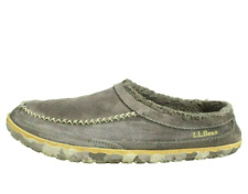 LL Bean Men's Gray Suede Fleece Lined Nonslip Mountain Slipper Scuff Size 11 M for sale  Shipping to South Africa
