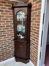 Dark wood Corner display unit. Perfect for small area as tall but thin, used for sale  STEVENAGE