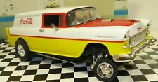 1/18, custom 1955 Chevy sedan delivery " Coca Cola " , drag car, pro street, , used for sale  Shipping to Canada