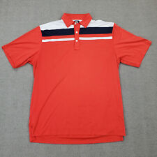 Camisa de golf FootJoy para hombre grande manga corta polo rojo alta mesa logotipo club de golf segunda mano  Embacar hacia Argentina
