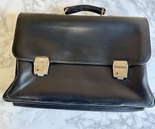 Vintage briefcase black for sale  NEWARK