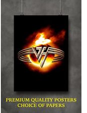 Logotipo da banda de rock Van Halen pôster grande impressão arte presente A0 A1 A2 A3 A4 Maxi comprar usado  Enviando para Brazil