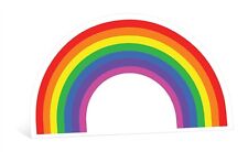 Rainbow cardboard cutout for sale  Shipping to Ireland
