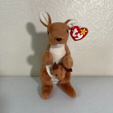 Ty Beanie Baby 7” Bolsa o Canguru Feijão Marrom Brinquedo de Pelúcia Animal 1996 comprar usado  Enviando para Brazil