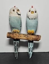 Wooden lovebirds blue for sale  Modesto