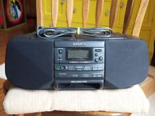 Sony CFD-S33 CD Player Cassete Estéreo AM/FM Relógio Rádio Boombox Testado Funciona! comprar usado  Enviando para Brazil