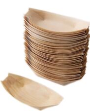 Paquetes Sanxian 100 platos de madera desechables de 5" mejores que el bambú. segunda mano  Embacar hacia Mexico
