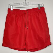 Baús de natação masculinos de vôlei com cordão de poliéster vermelho sólido Forever 21 LA tamanho médio comprar usado  Enviando para Brazil