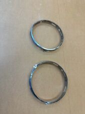 Used, Ford Escort mk1 Headlamp Retaining Rings in Chrome Pair, also Escort mk2,Cortina for sale  Shipping to South Africa