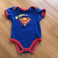 Daddy superman babygrow. for sale  LEICESTER