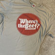 Camisa Vintage Homage Wendy’s "Where's the Beef?" Tamanho Adulto GG Fabricada nos EUA comprar usado  Enviando para Brazil