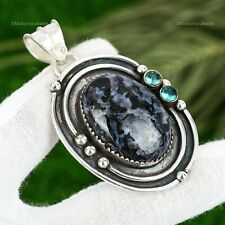 Anniversary Gift For Her Natural Mystic Merlinite Gemstone Pendant 925 Silver for sale  Shipping to South Africa