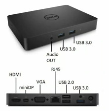 Dell WD15 K17A Docking Station Dock  USB C  4K FHD HDMI USB C Mini DP, used for sale  Shipping to South Africa