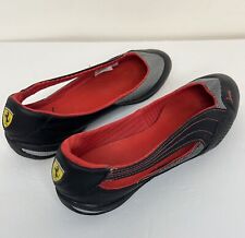 Puma Ferrari Ballet Flats Leather Black Red Winning Diva Driving Shoes Size 6 for sale  Shipping to South Africa