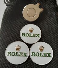 1" diameter (25mm) Rolex golf ball marker x 3 with Magnetic hat clip  myynnissä  Leverans till Finland