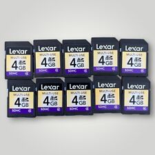 Lote de 10 tarjetas de memoria Lexar 4 GB SDHC - 4 GB Clase 4 segunda mano  Embacar hacia Argentina