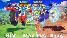 Pokemon Scarlet and Violet - 6IV EVs Max Battle Ready Shiny -1X. til salgs  Frakt til Norway