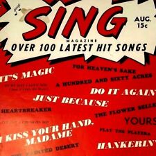 Aug 1948 sing for sale  Cincinnati