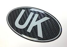 UK Oval 75mm CARBON FIBRE EFFECT Car - Van Sticker - Retro - GLOSS DOMED GEL for sale  Shipping to South Africa