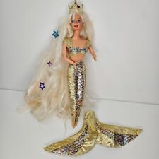Mattel 1995 Blonde Jewel Hair Mermaid Barbie14586 cabello más largo conjunto original segunda mano  Embacar hacia Argentina