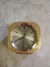 Relógio despertador vintage dourado Seiko quartzo armação de metal, brilho nas mãos escuras comprar usado  Enviando para Brazil