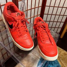 Nike Air Force 1 Men’s Size 11.5 Red and Black with White Sole (Pre-Owned) for sale  Shipping to South Africa