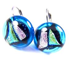 Dichroic glass earrings for sale  Port Charlotte