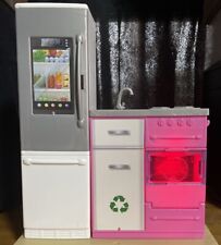 2018 Barbie Dream House Replacement Part Kitchen Refrigerator & Stove Oven Works for sale  Shipping to South Africa