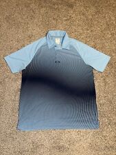 Usado, Camisa polo masculina Oakley azul média preta manga curta golfe ajuste regular comprar usado  Enviando para Brazil