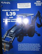Used, KUBOTA TRACTOR L39 with TL1000 Loader New Product Guide Brochure Original for sale  Canada