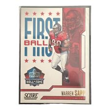 2023 PANINI SCORE FIRST BALLOT HOF #3 - WARREN SAPP - GOLD, used for sale  Shipping to South Africa