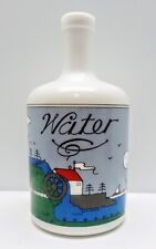 1983 Lillian Vernon botella de agua blanca jarra velero casa lago segunda mano  Embacar hacia Mexico