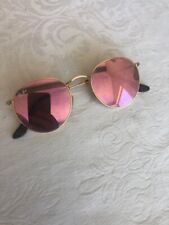 RAY-BAN RB3447 REDONDO METAL. Óculos de sol armação dourada, lente rosa espelho muito bom estado usado comprar usado  Enviando para Brazil