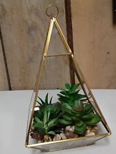 Glass triangle terrarium for sale  Tower City