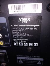 Usado, Sistema surround de teatro VIVAX VOX 5.1 comprar usado  Enviando para Brazil