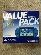  PlayStation Vita 16GB azul água SONY PSVita console de jogos Japão wifi NOVO comprar usado  Enviando para Brazil