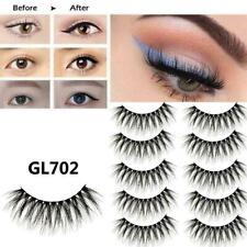 New 5 Pairs Eyelashes Reusable Triple Lashes False P1H4 for sale  Shipping to South Africa