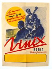 Vinix radio affiche d'occasion  Paris IV