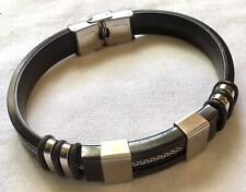 Bracelet silicone noir d'occasion  Vence