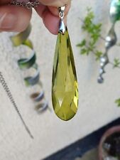 Green crystal pendants for sale  LEICESTER